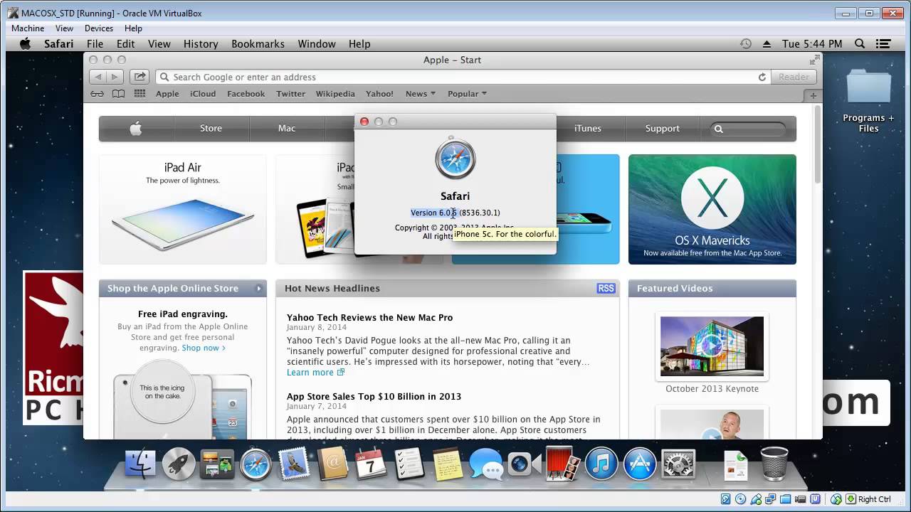 Update mac browser safari